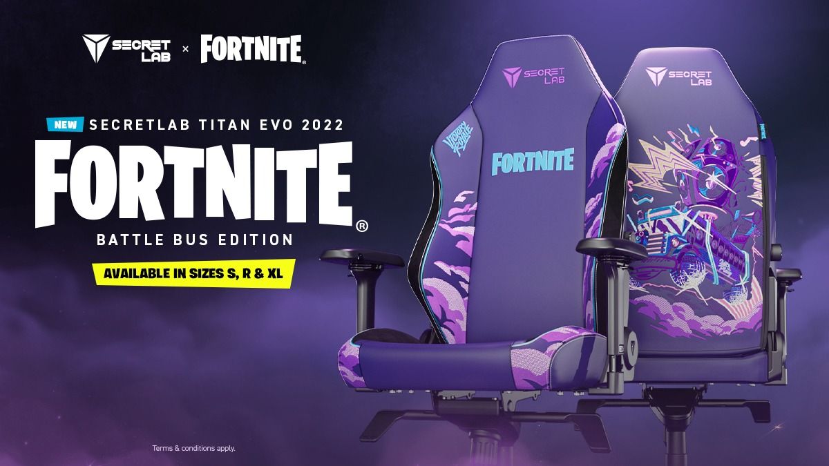 Secretlab launches Titan Evo 2022 Fortnite Battle Bus Special Edition  gaming chair