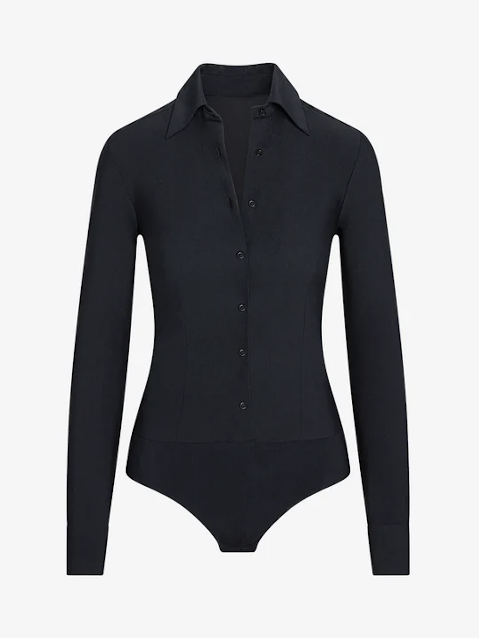 Classic Button Down Bodysuit Extra Small Mist