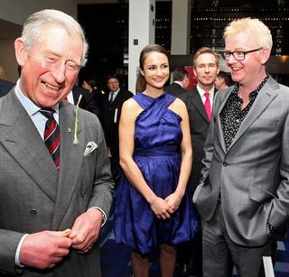 Chris Evans, Natasha Shishmanian and Prince Charles at the The Prince's Trust Celebrate Success Awards