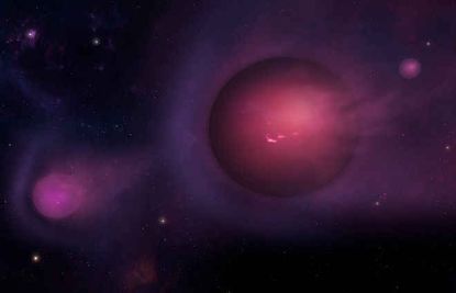 Planet-sized spitballs