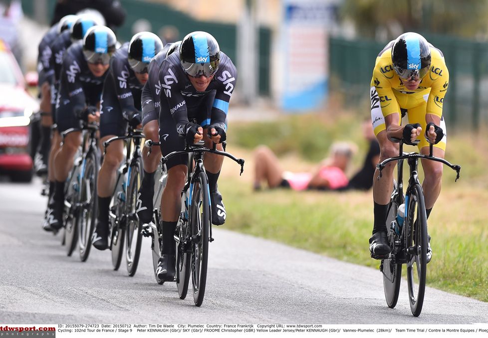 Chris Froome leads Team Sky