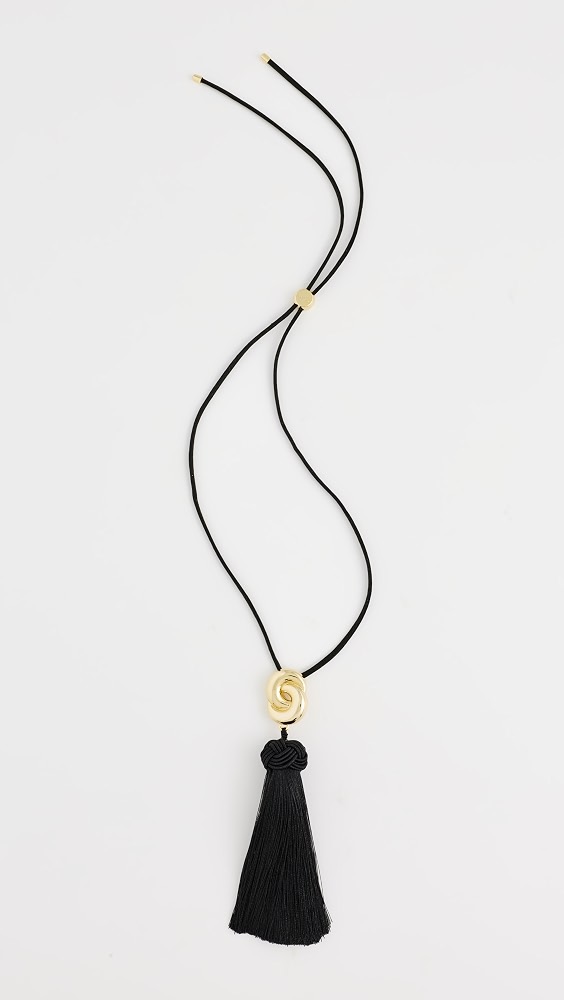 The Solstice Knot Tassel Necklace - Gold