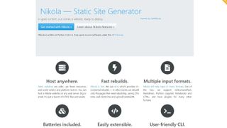 Website screenshot for Nikola