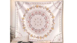 Lifeel White Bohemian Tapestry Wall Hanging