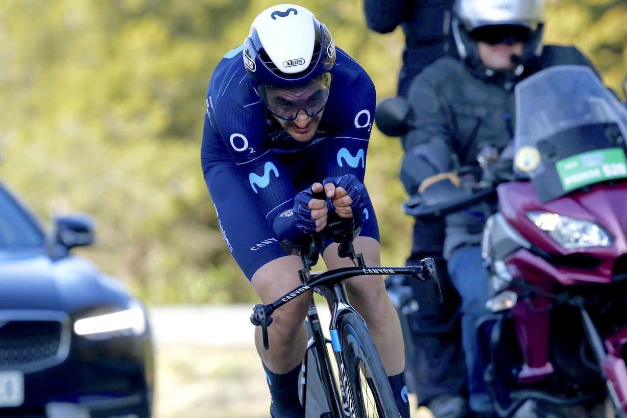 Tour de la Provence 2022 - 7th Edition - Prologue Berre-l'&Atilde;tang - Berre-l'&Atilde;tang 7,1 km - 10/02/2022 - Gorka Izagirre (ESP - Movistar Team) - photo Roberto Bettini/SprintCyclingAgency&Acirc;&copy;2022