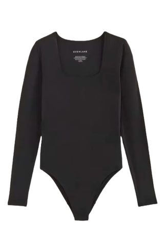 Everlane The Long-Sleeve Supima® Square-Neck Bodysuit (Was $45) 