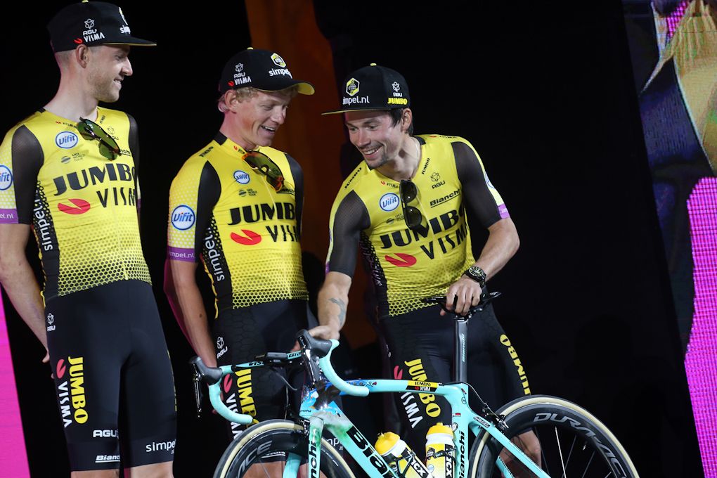 Primoz Roglic (Jumbo-Visma) at the Giro team presentation