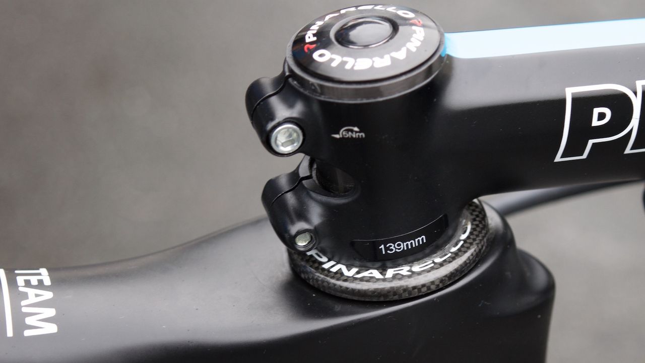 Ian Stannard uses a lengthy 139mm stem
