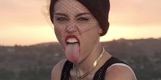 Miley Cyrus We Can't Stop MV tongue