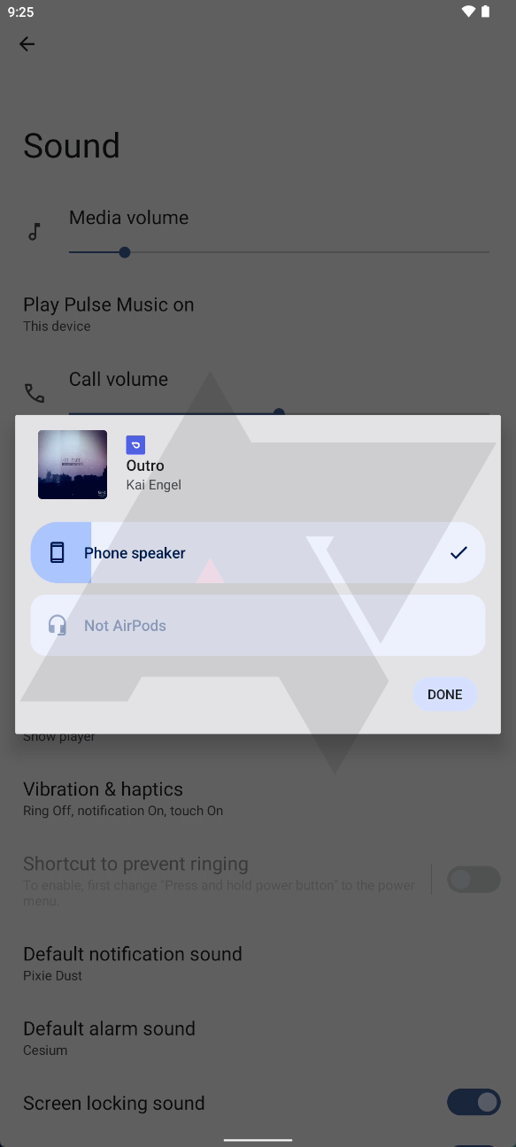 android 13 output picker