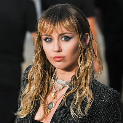 Miley Cyrus at Saint Laurent mens spring summer 20 show on June 06, 2019 in Malibu, California