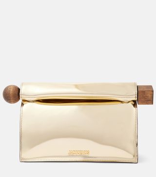 Rond Carré Faux Leather Clutch