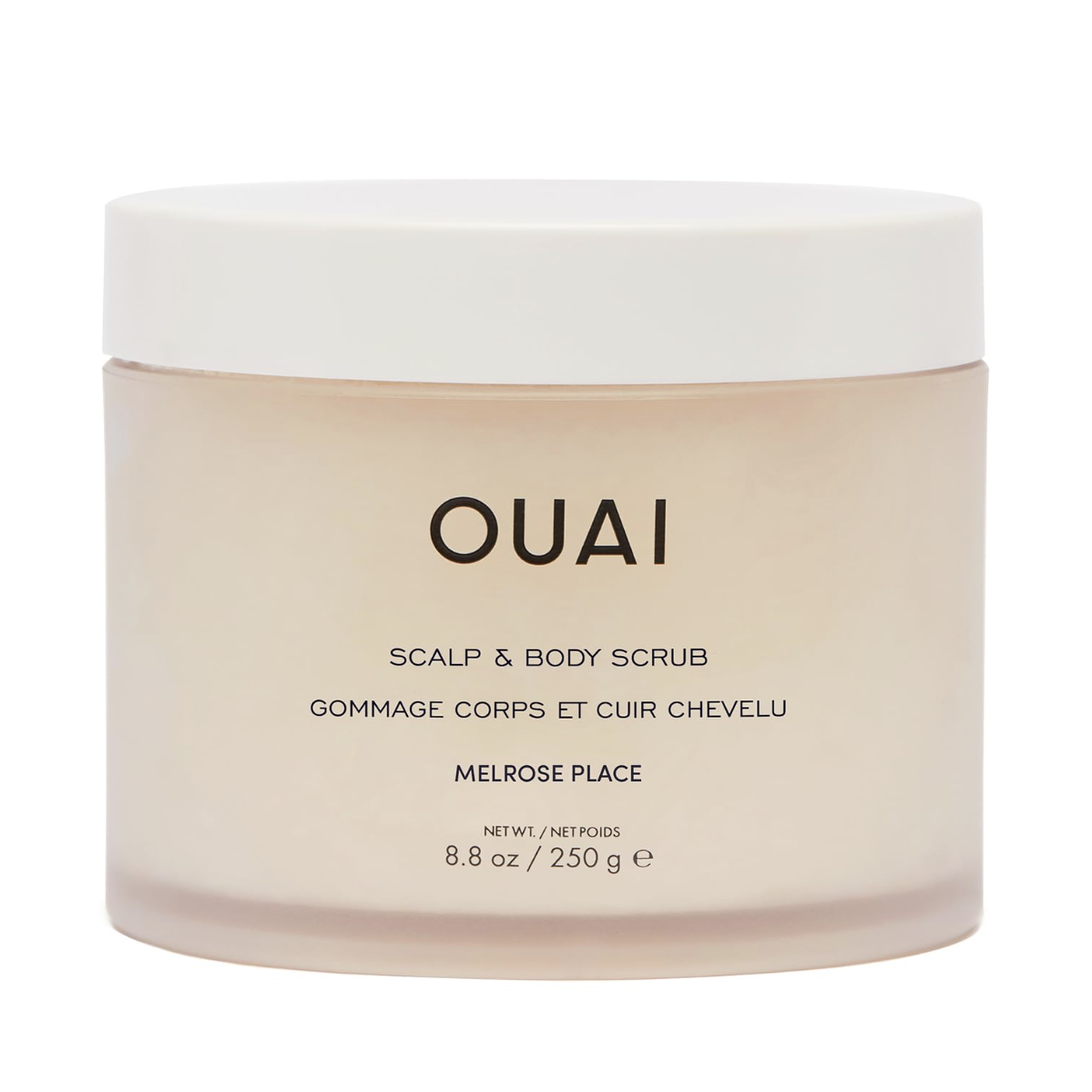 Ouai Scalp & Body Scrub, Melrose Place - Exfoliating Body Scrub With Sugar & Coconut Oil Blend for Smooth, Moisturized Skin - Gentle Scalp Exfoliator for Removing Product Build Up (8.8 Oz)