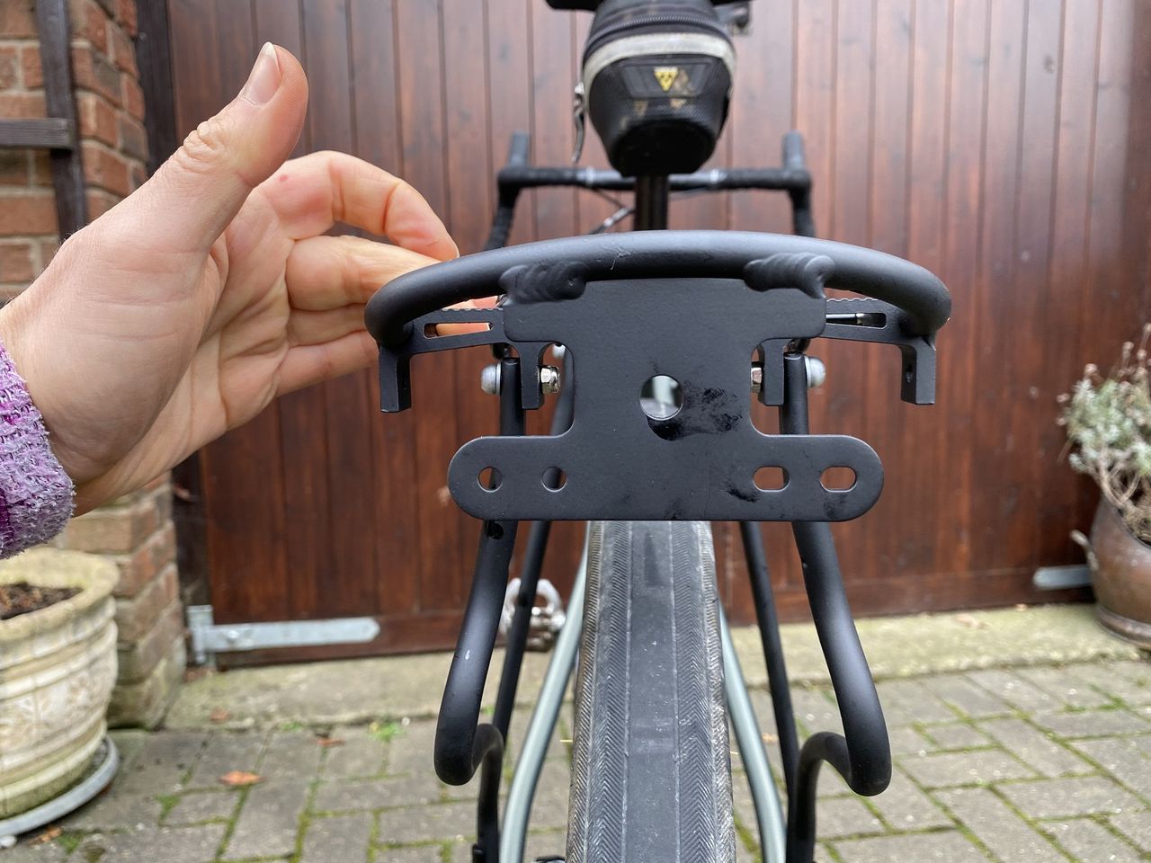 Rear plate