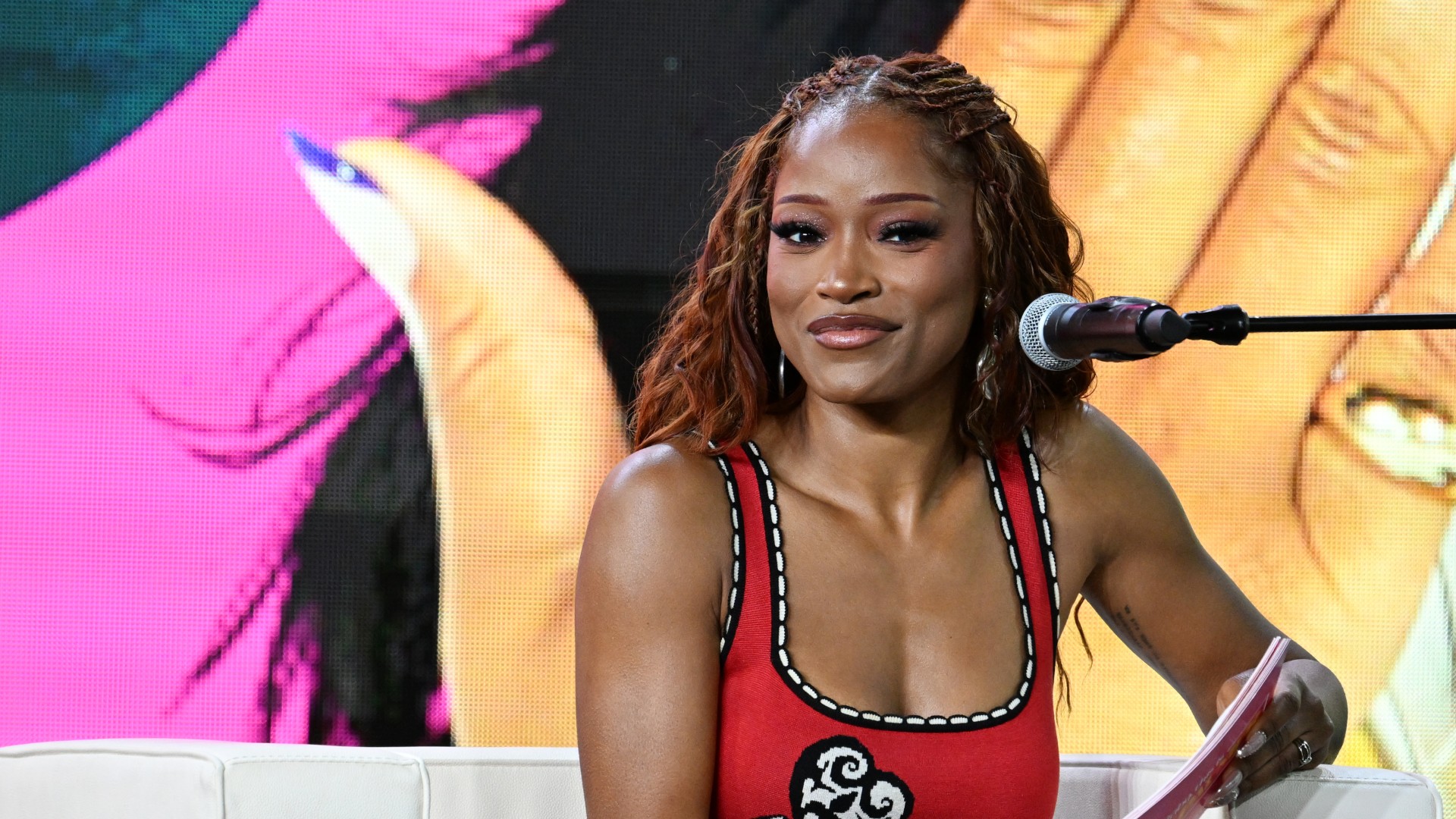 Keke Palmer speaks onstage during the 2025 ESSENCE Festival Of Culture