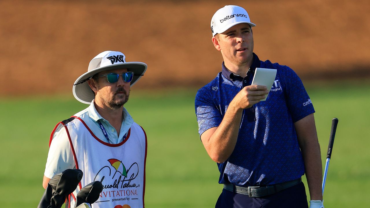 Luke List and his caddie Benjamin Hayes