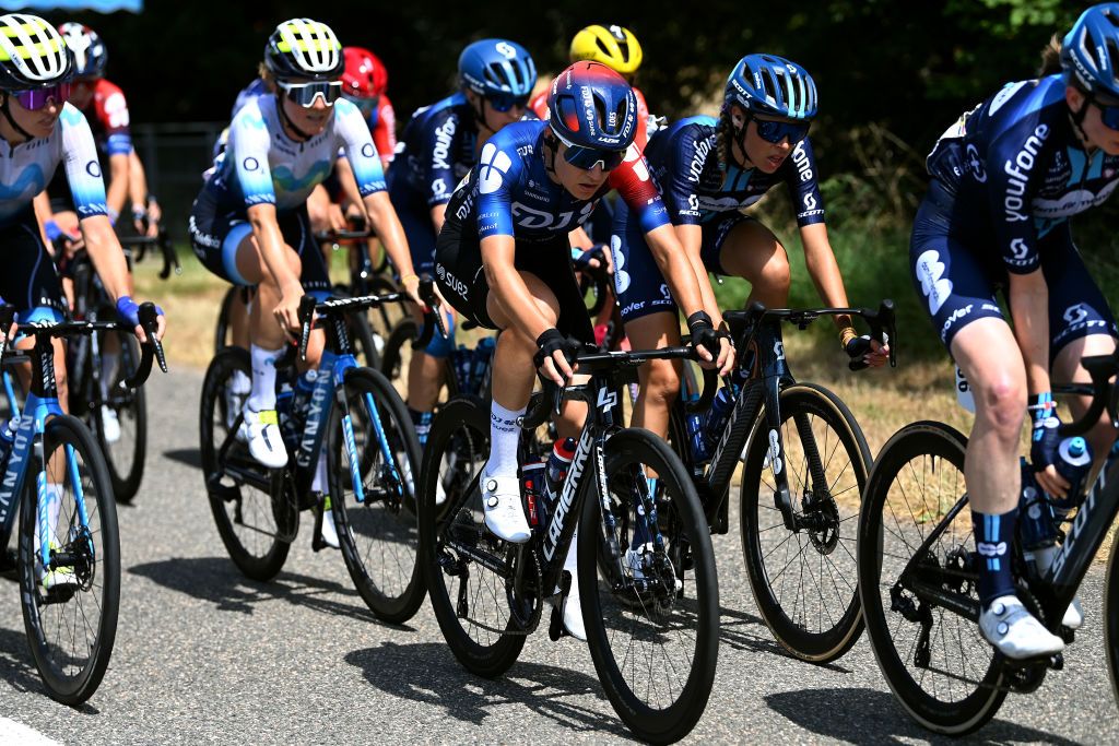 BLAGNAC FRANCE JULY 28 Loes Adegeest of The Netherlands and Team FDJ SUEZ competes during the 2nd Tour de France Femmes 2023 Stage 6 a 1221km stage from Albi to Blagnac UCIWWT on July 28 2023 in Blagnac France Photo by Tim de WaeleGetty Images