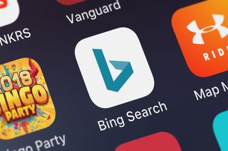 The mobile app for Microsoft's Bing search engine 