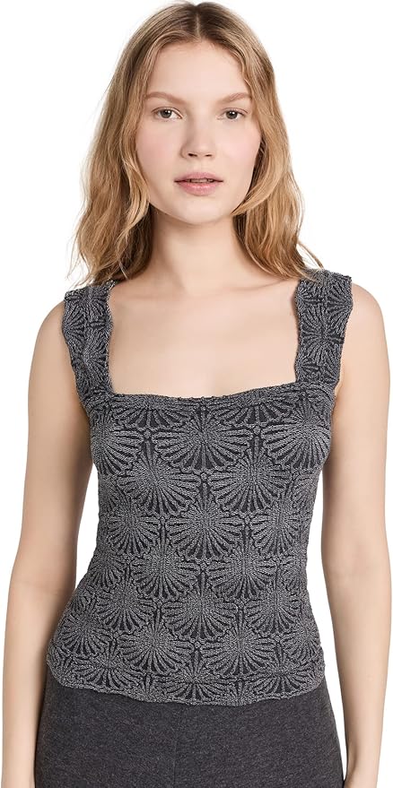 Free People, Free People Women's Love Letter Cami, Black, Xs-S