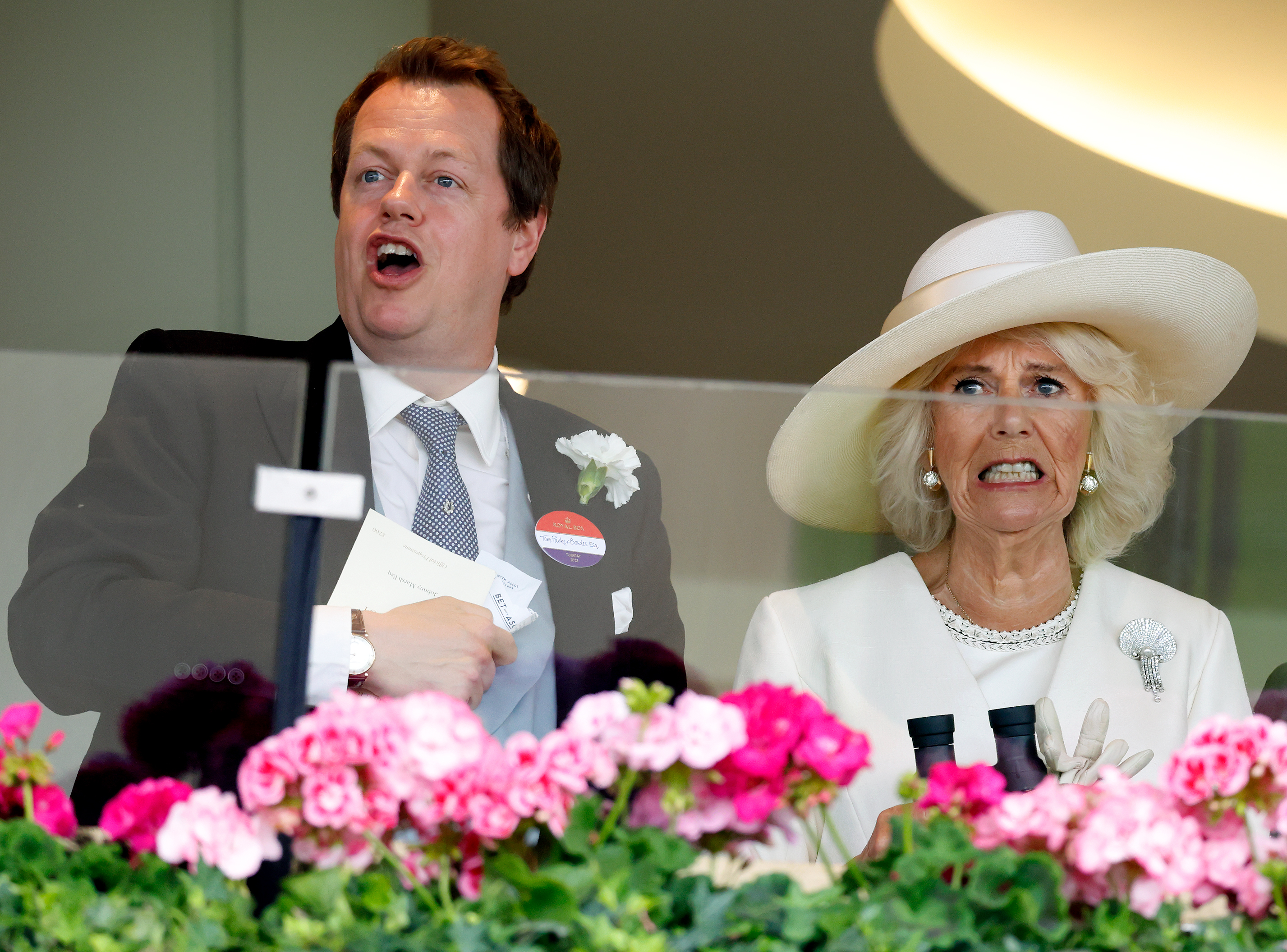Queen Camilla with her son Tom Parker Bowles