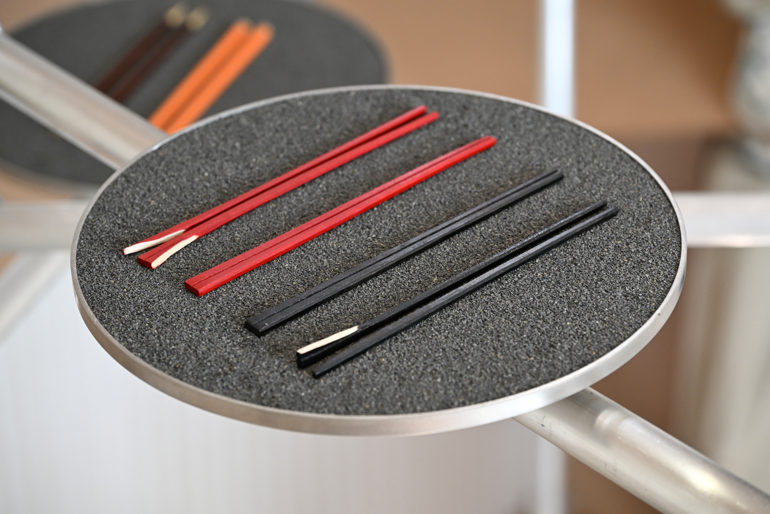 Designers' innovative takes on chopsticks for an exhibition at Milan Design Week 2026