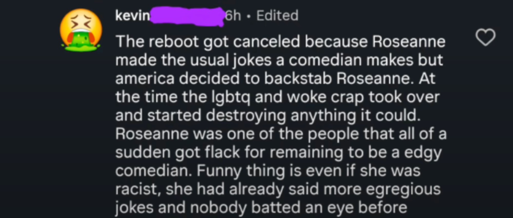 Comment on Michael Fishman's page about Roseanne
