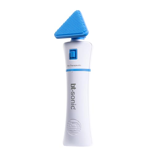 Bio-Therapeutic Bt-Sonic Facial Cleansing Brush, Microsonic Handheld Silicone Face Cleanser, Exceptional Quality Water Resistant Facial Cleanser and Exfoliator