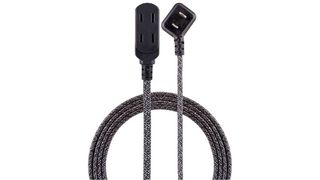 Cordinate designer 3-outlet braided extension cord