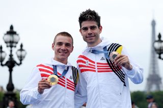 Remco Evenepoel and Wout Van Aert will combine forces to try to win a second road cycling gold medal for Belgium in the men's road race 