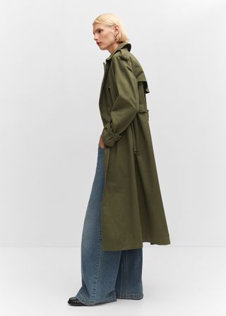 Cotton Lapel Trench