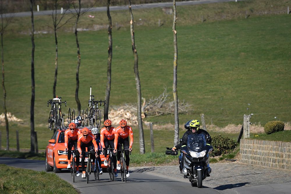 CCC Team riders during the Omloop reconnaissance