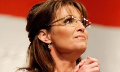 Sarah Palin speaks in Denver, Colorado.