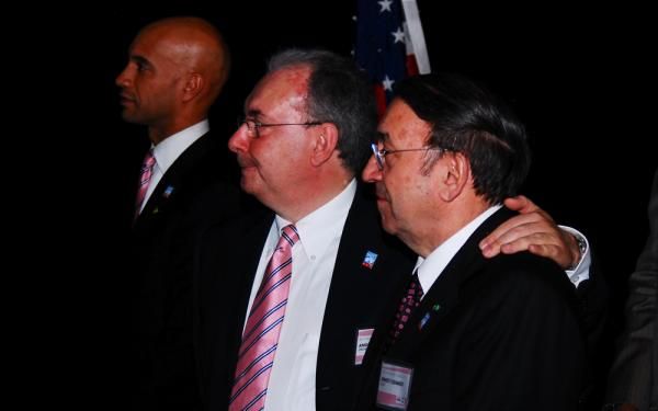 Mayor Fenty, Angelo Zomegnan and Ernesto Colnago