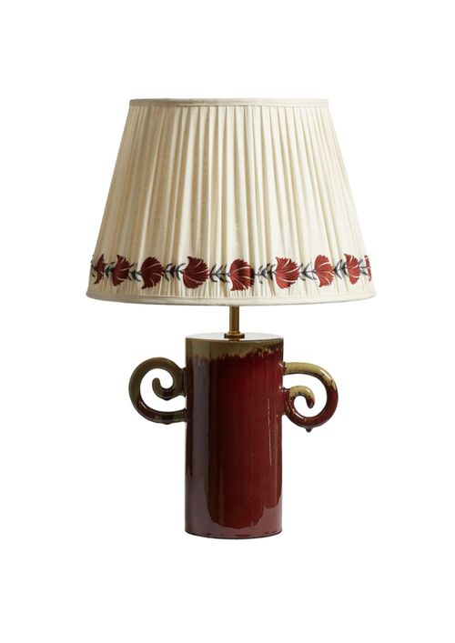 Rocaille Table Lamp Base in Red