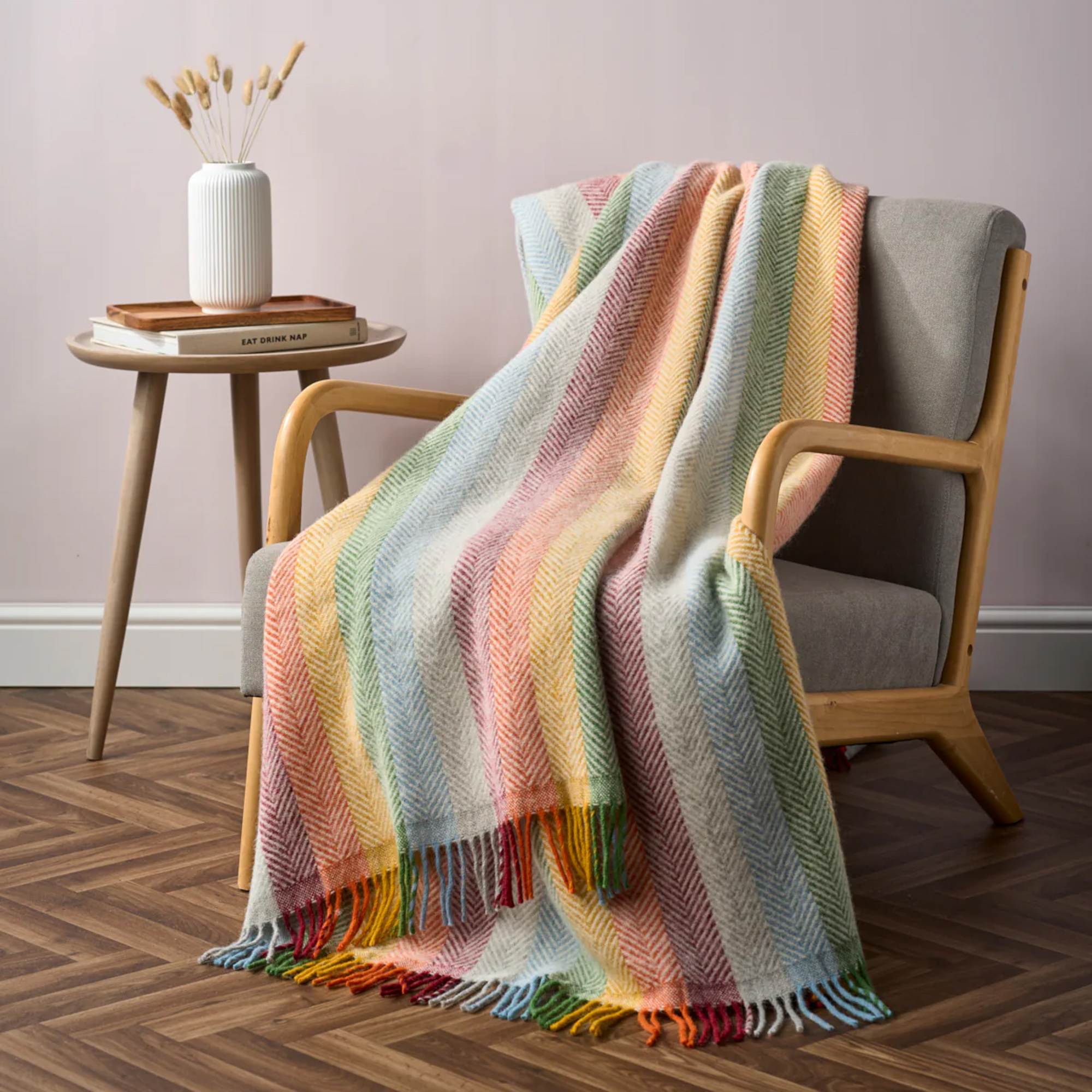 The British Blanket Co., Rainbow Stripe Blanket