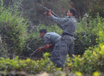 Afghan security forces fight with Taliban in Kabul