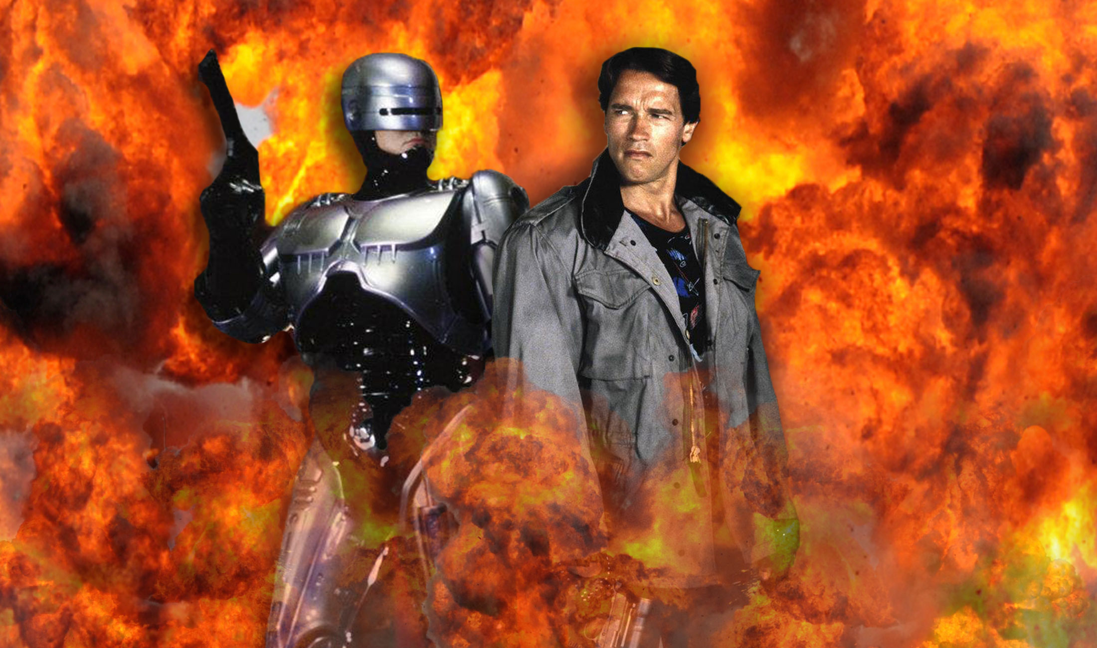 Robocop, Terminator, Alien, Predator timeline.