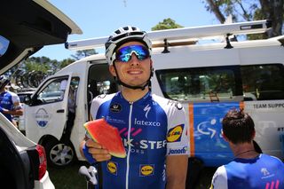 A piece of watermelon to help Gianluca Brambilla recover