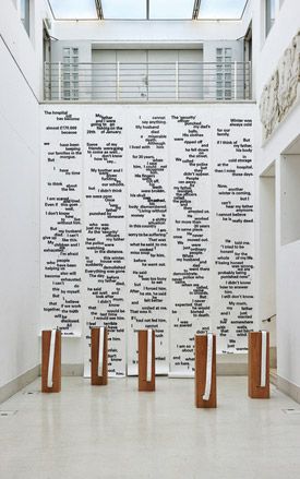 Names of people on a wall