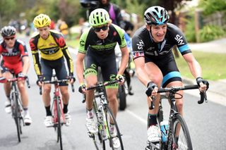 Ian Stannard leads an escape in the 2015 Cadel Evans Great Ocean Road Race