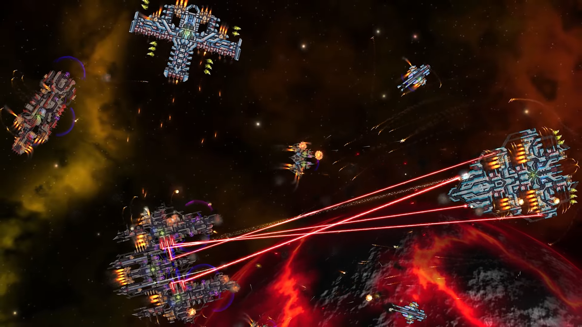 An image of Cosmoteer combat