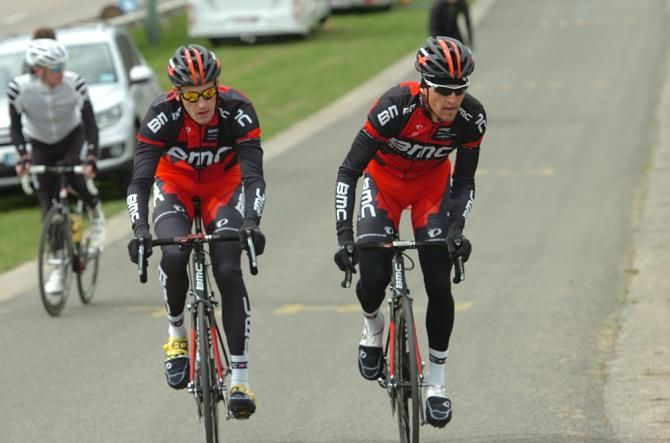 BMC's Marcus Burghardt and Greg Van Avermaet