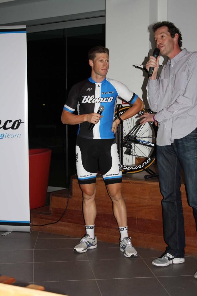 Mark Renshaw at the Blanco presentation in Fuerteventura.