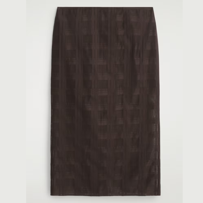 brown pencil skirt