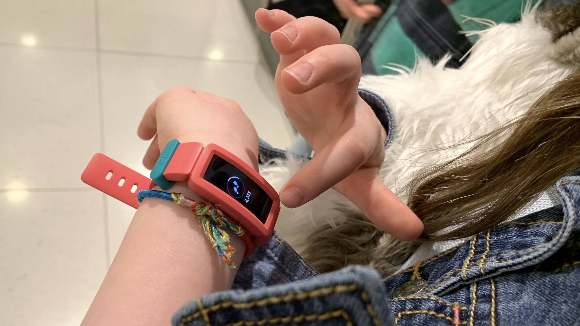 Fitbit Ace 2 in use
