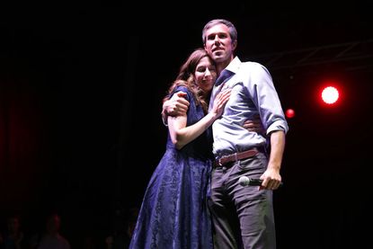 Beto O'Rourke and Amy Sanders.