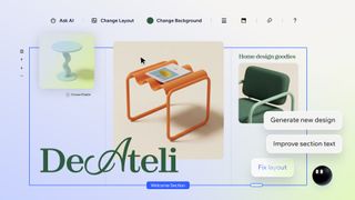 A website being designed using Wix.