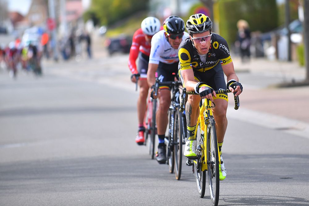Sylvain Chavanel (Direct Energie) in action during stage 2 at Three Days of De Panne