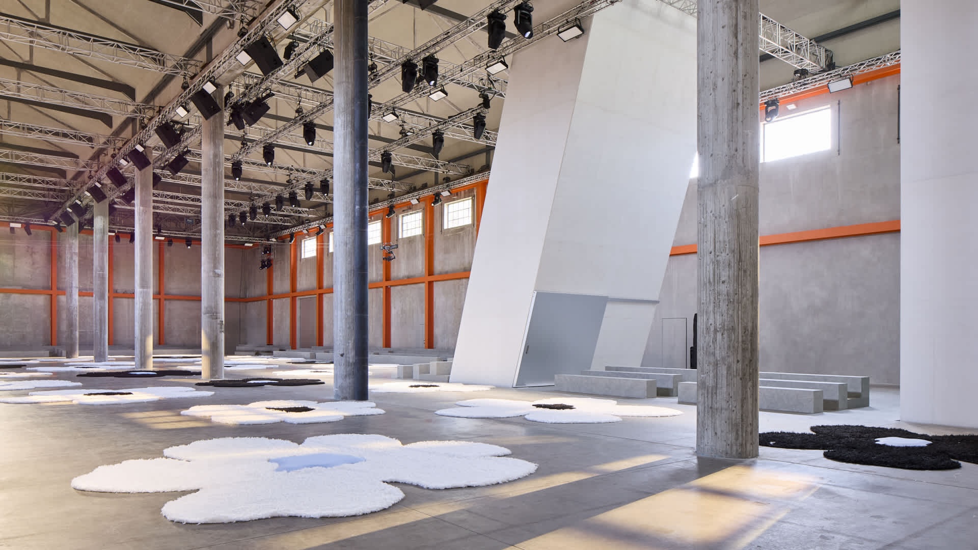 Prada show set at Milan Fashion Week S/S 2026