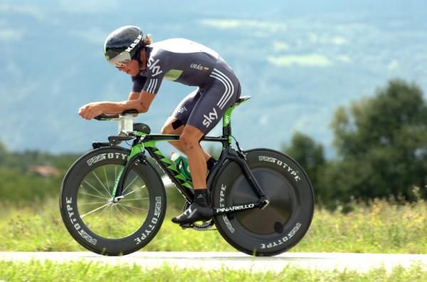 Rigoberto Uran (Movistar) in the final time trial.